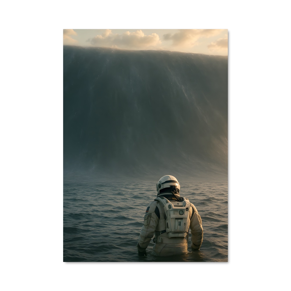Poster art envoûtant d'Interstellar